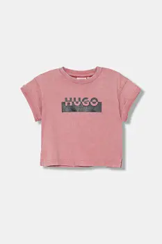 HUGO tricou de bumbac pentru copii imagine