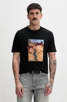 HUGO tricou din bumbac Dikerd imagine