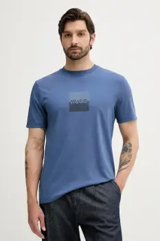 HUGO tricou din bumbac Dusplit imagine