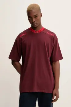 HUGO tricou din bumbac Dydall_RB imagine