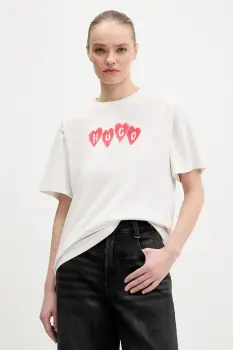 HUGO tricou din bumbac Vintage Tee_22 imagine