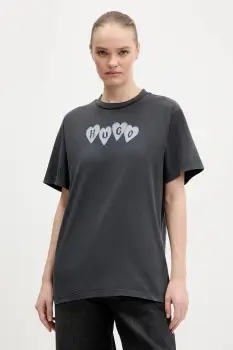 HUGO tricou din bumbac Vintage Tee_22 imagine