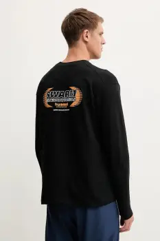 Hummel hanorac de bumbac culoarea negru, cu imprimeu, 230028 imagine