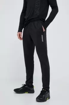 Hummel pantaloni de antrenament Strength culoarea negru, cu imprimeu imagine