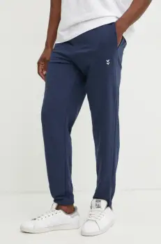 Hummel pantaloni de trening culoarea albastru marin, neted, 229312 imagine