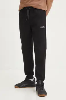 Hummel pantaloni de trening culoarea negru, neted, 225920 imagine