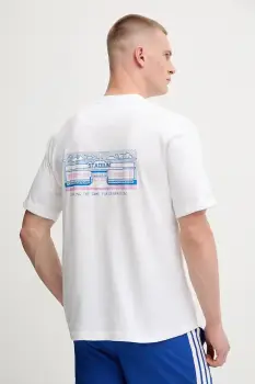 Hummel tricou din bumbac culoarea alb, cu imprimeu, 227559 imagine