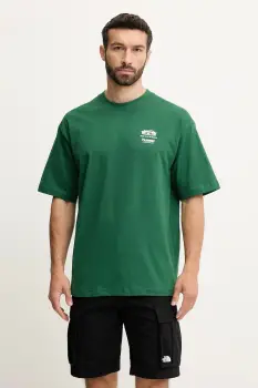 Hummel tricou din bumbac culoarea verde, cu imprimeu, 227549 imagine