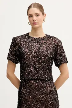 IBlues bluza BASILIO culoarea maro, uni, 2527976015200 imagine