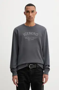 Iceberg bluza culoarea gri, cu imprimeu, E030 6317 imagine