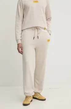 Iceberg pantaloni de trening culoarea bej, neted, B030 6317 imagine