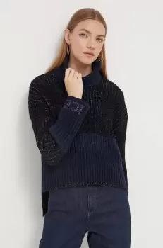 Iceberg pulover din amestec de lana femei, cu guler imagine