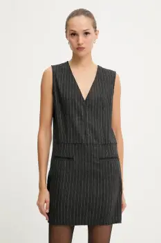 Iceberg rochie cu lana culoarea gri, mini, drept, H051 3082 imagine