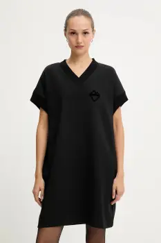 Iceberg rochie culoarea negru, mini, oversize, H011 6331 imagine