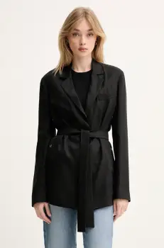 Iceberg sacou femei, culoarea negru, un singur rand de nasturi, uni, L011 5222 imagine