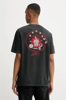 Iceberg tricou din bumbac culoarea gri, cu imprimeu, F026 6335 imagine