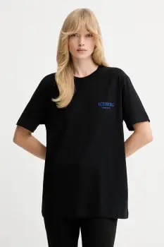 Iceberg tricou din bumbac culoarea negru imagine