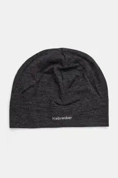 Icebreaker caciula Merino 200 Oasis culoarea gri, de lana, din tesatura neteda, IB0A56SH0111 imagine