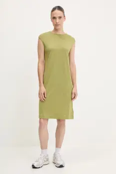 Icebreaker rochie sport Granary culoarea verde, mini, dreapta, IB0A56MW0AA1 imagine