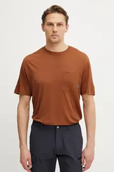 Icebreaker tricou sport Merino 150 Tech Lite culoarea portocaliu, modelator, IB0A56WH0B01 imagine