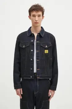 ICECREAM geaca din denim Oil Stained Trucker Jacket barbati, de tranzitie, oversized, ICW008 imagine