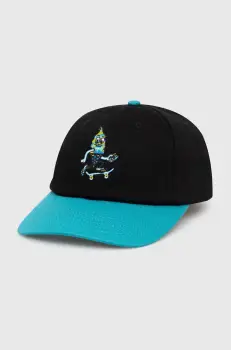 ICECREAM sapca de baseball din bumbac Team EU Skate Cone Dad Cap culoarea negru, modelator, IC24141 imagine