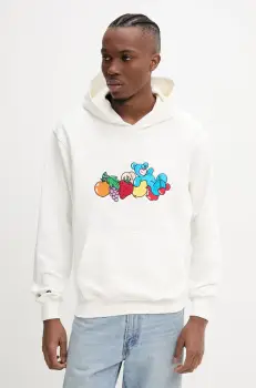 Inbetweeners hanorac de bumbac culoarea bej, cu gluga, cu imprimeu, S5TWUAHS032 imagine