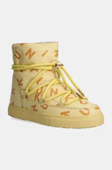 Inuikii cizme de iarna copii FULL LEATHER PRINT culoarea galben, 65202.088 imagine