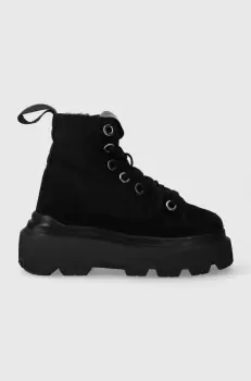 Inuikii cizme de zapada din piele intoarsa Matilda Shearling culoarea negru, 35203-028 imagine