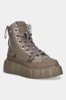 Inuikii tenisi Leather Matilda culoarea maro, 1001.002.0042.163 imagine