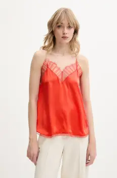 IRO bluza de matase culoarea gri, uni, WM16BERWYN imagine