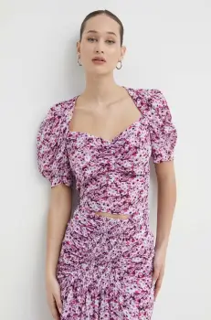 IRO bluza din amestec de matase modelator imagine