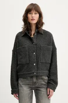 IRO geaca culoarea gri, de tranzitie, WM07PABLI imagine