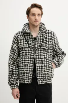 IRO geaca din amestec de lana culoarea negru, de tranzitie, MP137WYAT imagine