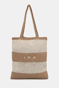 IRO geanta de bumbac culoare bej WM46STRINGBAG imagine