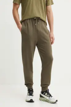 IRO pantaloni de trening din bumbac culoarea verde, neted, MP23SEYAN imagine