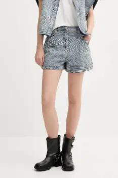 IRO pantaloni scurti din denim cu imprimeu, high waist, WM30VINY imagine