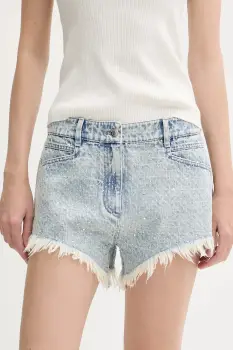 IRO pantaloni scurti din denim cu imprimeu, high waist, WP30DAPA imagine