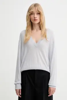 IRO pulover de lana culoarea gri, light, WP12HARU imagine