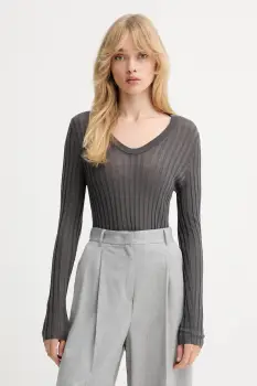 IRO pulover de lana culoarea gri, light, WP12HATTIE imagine