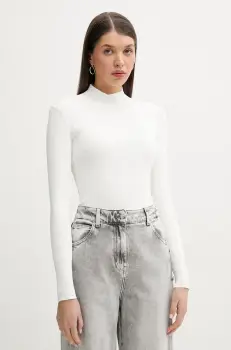 IRO pulover femei, culoarea bej, light, cu turtleneck, WP12FENYA imagine