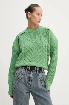 IRO pulover femei, culoarea verde, calduros, WP12SALENO imagine