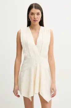 IRO rochie culoarea bej, mini, evazati, WP33SEBASTIA imagine