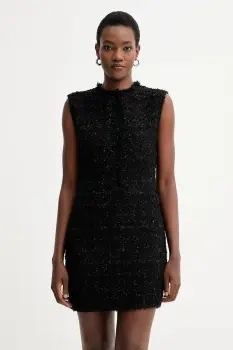 IRO rochie culoarea negru, mini, drept, WP33SANNAI imagine
