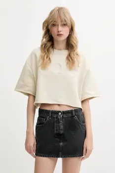 IRO tricou din bumbac culoarea bej, WF14OLINDA imagine