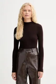 ISABELLE BLANCHE pulover de lana culoarea maro, light, IS25FW-M188-F001 imagine