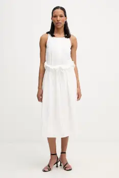 Isabelle Blanche rochie de bumbac imagine