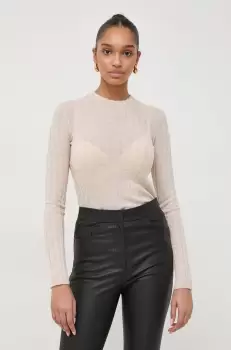 Ivy Oak pulover de lana femei, culoarea bej, light imagine