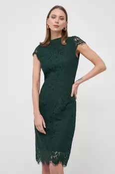 Ivy Oak rochie culoarea verde, mini, mulata imagine