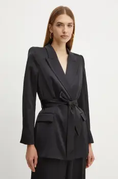 Ivy Oak sacou culoarea negru, cu doua randuri de nasturi, neted, IO119097 imagine